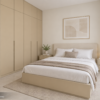 Phòng ngủ màu be Plywood 220